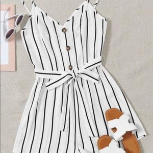 Striped romper